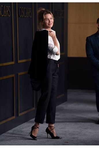 Renee Zellweger au déjeuner des nommés aux Oscars 2020 à Los Angeles, le lundi 27 janvier.