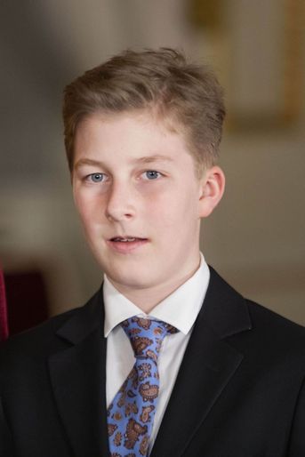 Le prince Emmanuel de Belgique (ici le 18 décembre 2019) va fêter ses 15 ans en 2020