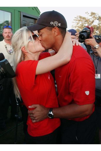 Tiger Woods et son épouse Elin en avril 2005.