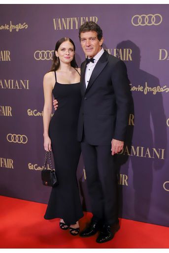 Antonio Banderas et sa fille Stella à la cérémonie &quot;Vanity Fair Personality of the Year Awards 2019&quot; à Madrid, le 25 novembre 2019.