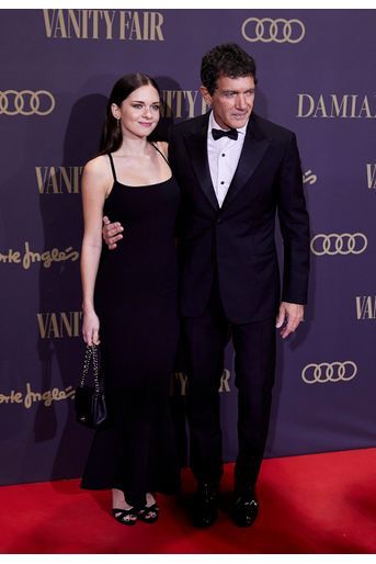 Antonio Banderas et sa fille Stella à la cérémonie &quot;Vanity Fair Personality of the Year Awards 2019&quot; à Madrid, le 25 novembre 2019.