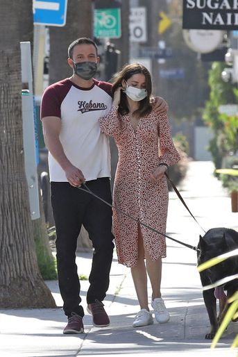 Ben Affleck et Ana de Armas à Los Angeles le 23 avril 2020