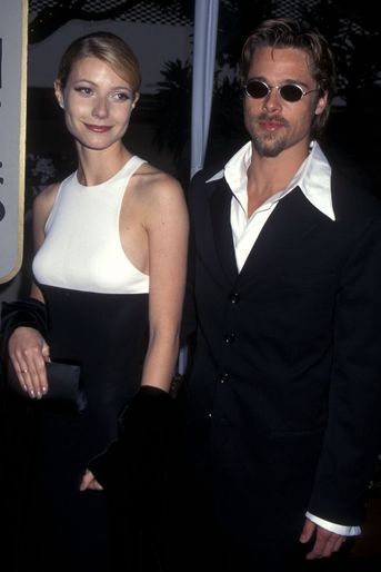 Brad Pitt et Gwyneth Paltrow en 1996. Leur relation s'est terminée en 1997 après trois années.