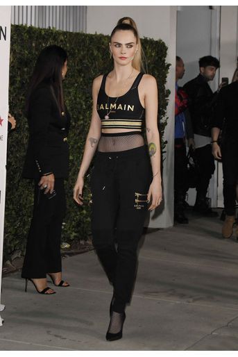 Cara Delevingne lors de la soirée PUMA x Balmain à Los Angeles le jeudi 21 novembre 2019.