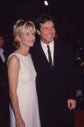 Dennis Quaid et Meg Ryan en 1995. Ils ont été mariés de 1991 à 2001.