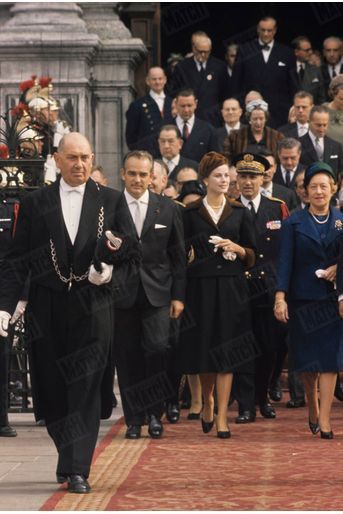 Grace de Monaco et le prince Rainier à Paris, en octobre 1959.