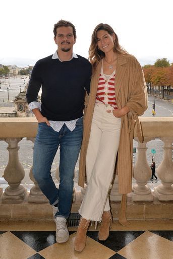 Juan Arbelaez et Laury Thilleman à l'hôtel de Crillon à Paris le 5 octobre 2020