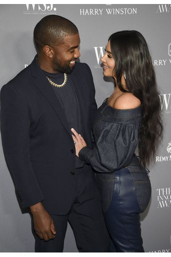 Kanye West et Kim Kardashian à la 9e édition des WSJ. Magazine Innovator Awards à New York le 6 novembre 2019