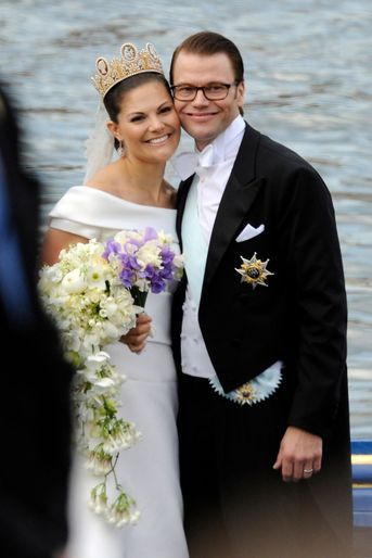 La princesse Victoria de Suède, le jour de son mariage le 19 juin 2010