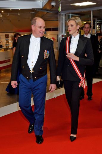 Le prince Albert II et la princesse Charlène de Monaco à Monaco, le 19 novembre 2019