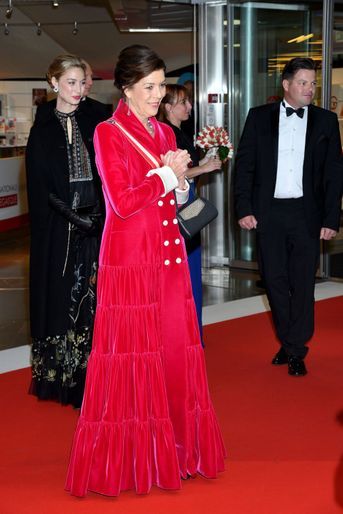 La princesse Caroline de Hanovre avec Beatrice Borromeo-Casiraghi à Monaco, le 19 novembre 2019