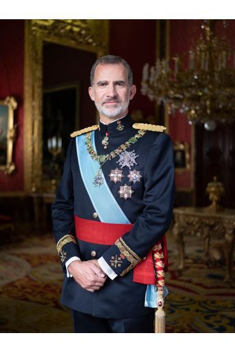 Nouveau portrait du roi Felipe VI d&#039;Espagne en uniforme, dévoilé le 11 février 2020