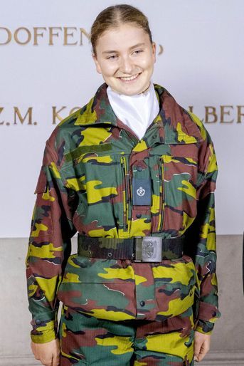 La princesse héritière Elisabeth de Belgique à Bruxelles, le 8 octobre 2020