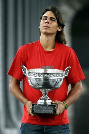 Rafael Nadal, vainqueur de Roland-Garros en 2005.