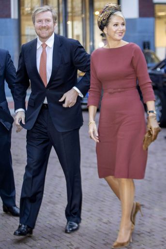 Le roi Willem-Alexander et la reine Maxima des Pays-Bas à Amsterdam, le 18 février 2020