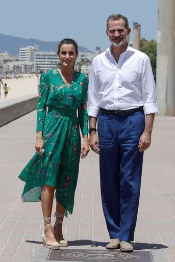 La reine Letizia d&#039;Espagne à Palma de Majorque, le 23 juin 2020