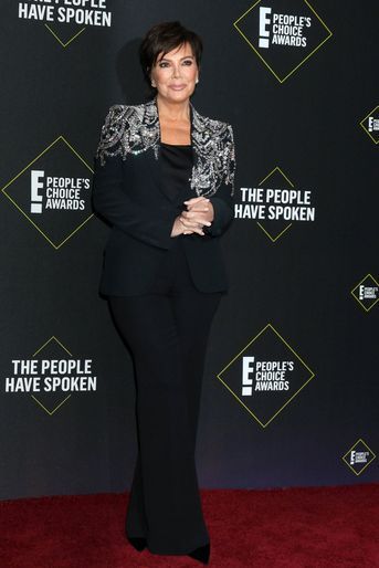 Kris Jenner à la 45ème cérémonie des People&#039;s Choice Awards, à Santa Monica (Californie), le 10 novembre 2019.