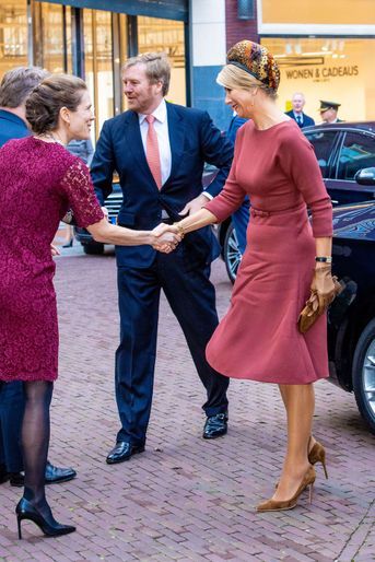 La reine Maxima et le roi Willem-Alexander des Pays-Bas à Amsterdam, le 18 février 2020