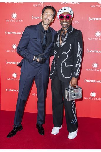 Adrien Brody et Billy Porter à la soirée Montblanc organisée pour le lancement de la collection «(Montblanc M)RED» au profit de l&#039;association (RED) à Paris le 8 octobre 2019