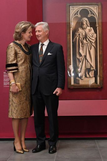 La reine Mathilde et le roi des Belges Philippe à Gand, le 30 janvier 2020