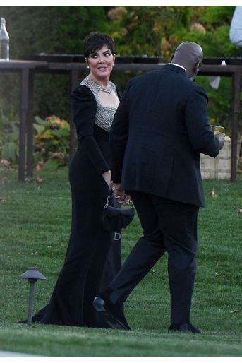 Kris Jenner lors du mariage de Jennifer Lawrence et Cooke Maroney à Rhode Island le dimanche 22 octobre 2019. 