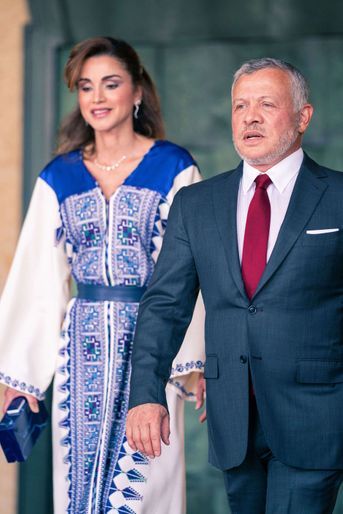 La reine Rania et le roi Abdallah II de Jordanie à Amman, le 25 mai 2020