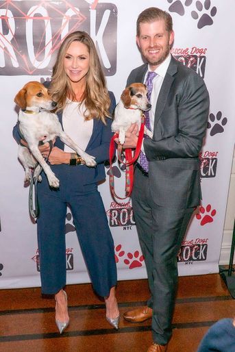 Lara et Eric Trump au gala de l'association Rescue Dogs Rock à New York, le 22 octobre 2019.