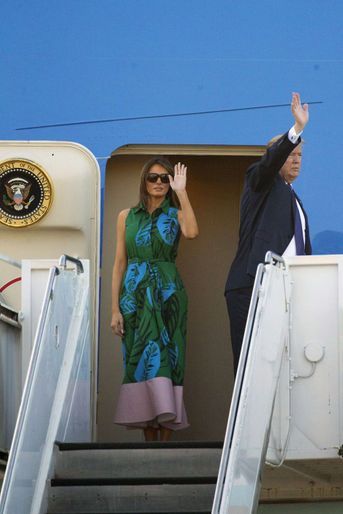 Melania Trump à Pearl Harbor, le 3 novembre 2017.