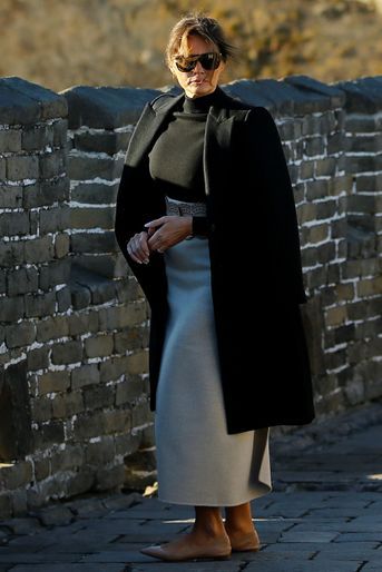 Melania Trump à la Grande Muraille, le 10 novembre 2017.