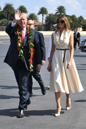Melania Trump à Pearl Harbor, le 3 novembre 2017.