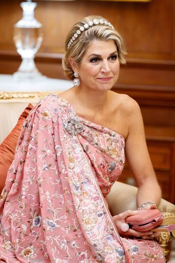 La reine Maxima des Pays-Bas, le 14 octobre 2019 à New Delhi