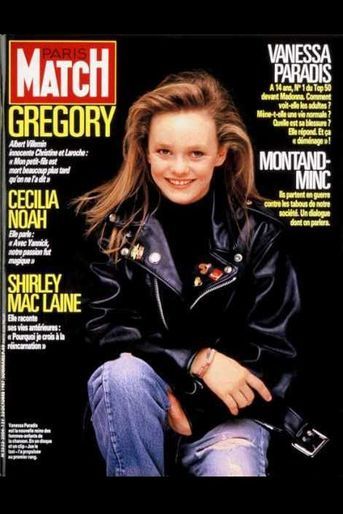 Vanessa Paradis fait la couverture du Paris Match N°2004 du 23 octobre 1987.