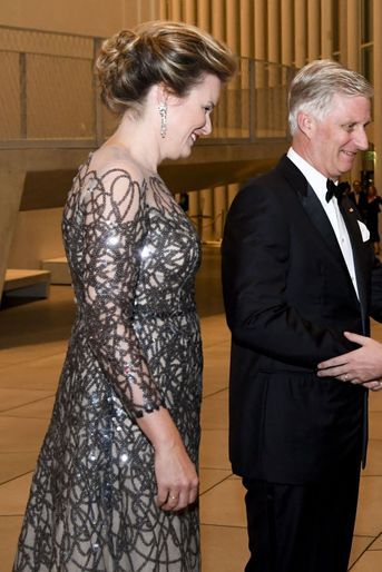 La reine Mathilde de Belgique, le 16 octobre 2019 à Luxembourg