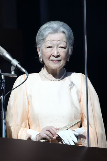 L&#039;impératrice Michiko du Japon à Tokyo, le 23 décembre 2017