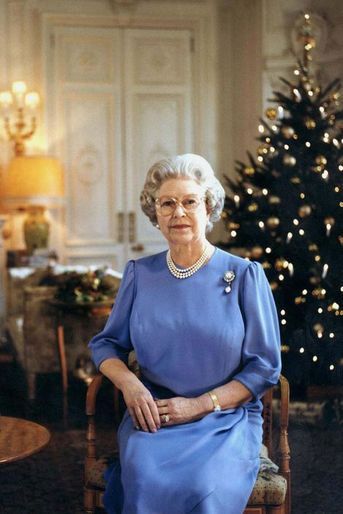 La reine Elizabeth II pour ses voeux de Noël 1996