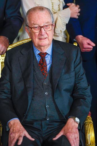 L&#039;ex-roi des Belges Albert II à Bruxelles, le 18 décembre 2019