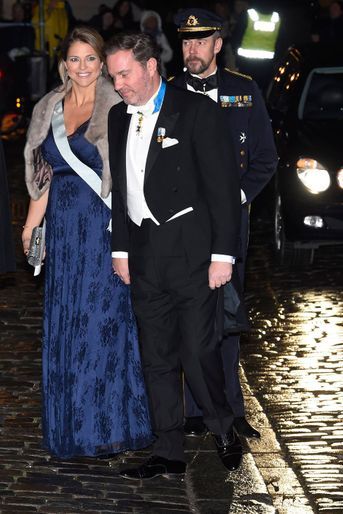 La princesse Madeleine de Suède et son mari Christopher O&#039;Neill à Stockholm, le 20 décembre 2017