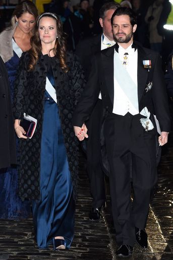 La princesse Sofia et le prince Carl Philip de Suède à Stockholm, le 20 décembre 2017
