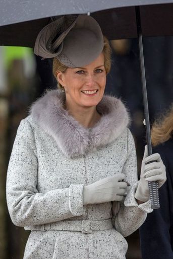 La comtesse Sophie de Wessex à Sandringham, le 25 décembre 2015