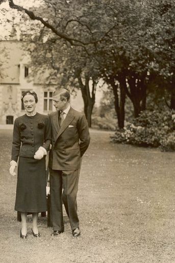Le duc Edward de Windsor et Wallis Simpson au château de Candé, le 1er mai 1937