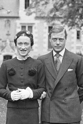 Le duc Edward de Windsor et Wallis Simpson au château de Candé, le 7 mai 1937