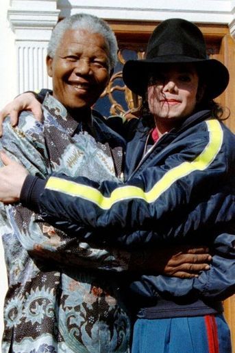 Avec Michael Jackson, en juillet 1996