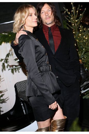 Diane Kruger et Norman Reedus lors de la soirée organisée par Chanel à New York le 10 décembre 2019. 