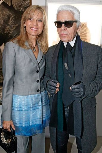 Hélène Arnault,  Karl Lagerfeld