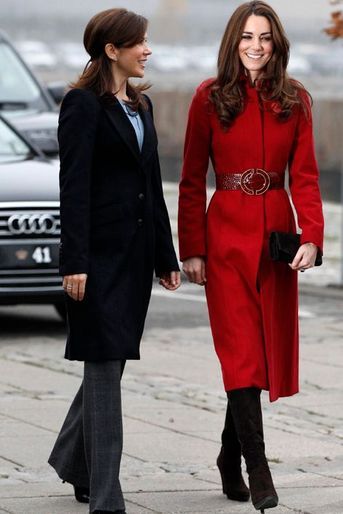 La duchesse de Cambridge Kate avec la princesse Mary de Danemark, le 2 novembre 2011