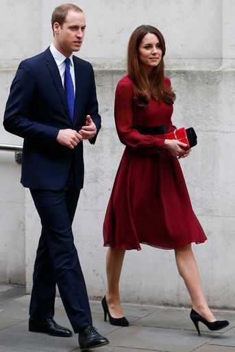 La duchesse de Cambridge Kate avec le prince William, le 11 janvier 2013