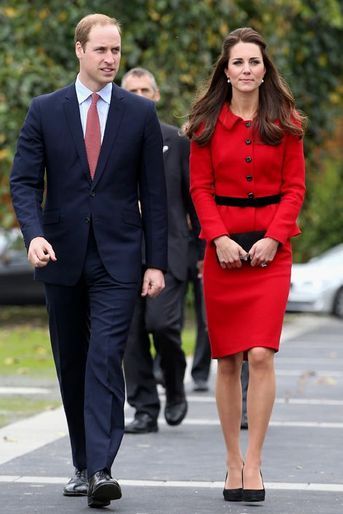La duchesse de Cambridge Kate avec le prince William, le 14 avril 2014