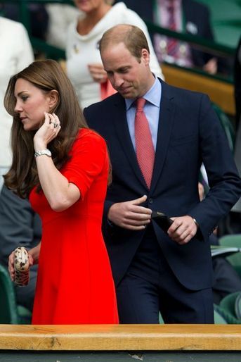 La duchesse de Cambridge Kate avec le prince William, le 8 juillet 2015