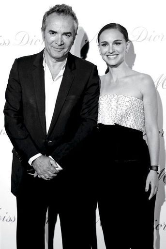 Natalie Portman et Claude Martinez, président de Parfums  Christian Dior