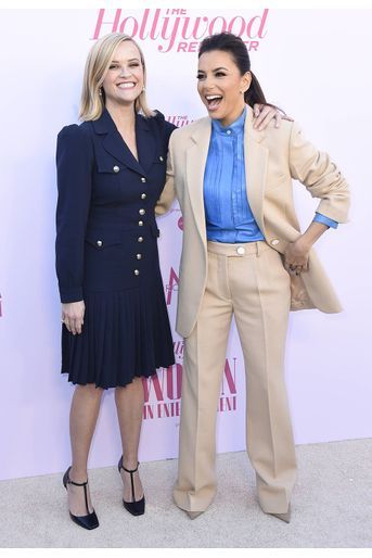 Reese Witherspoon et Eva Longoria au gala «Hollywood Reporter's Women in Entertainment» à Los Angeles le 10 décembre 2019